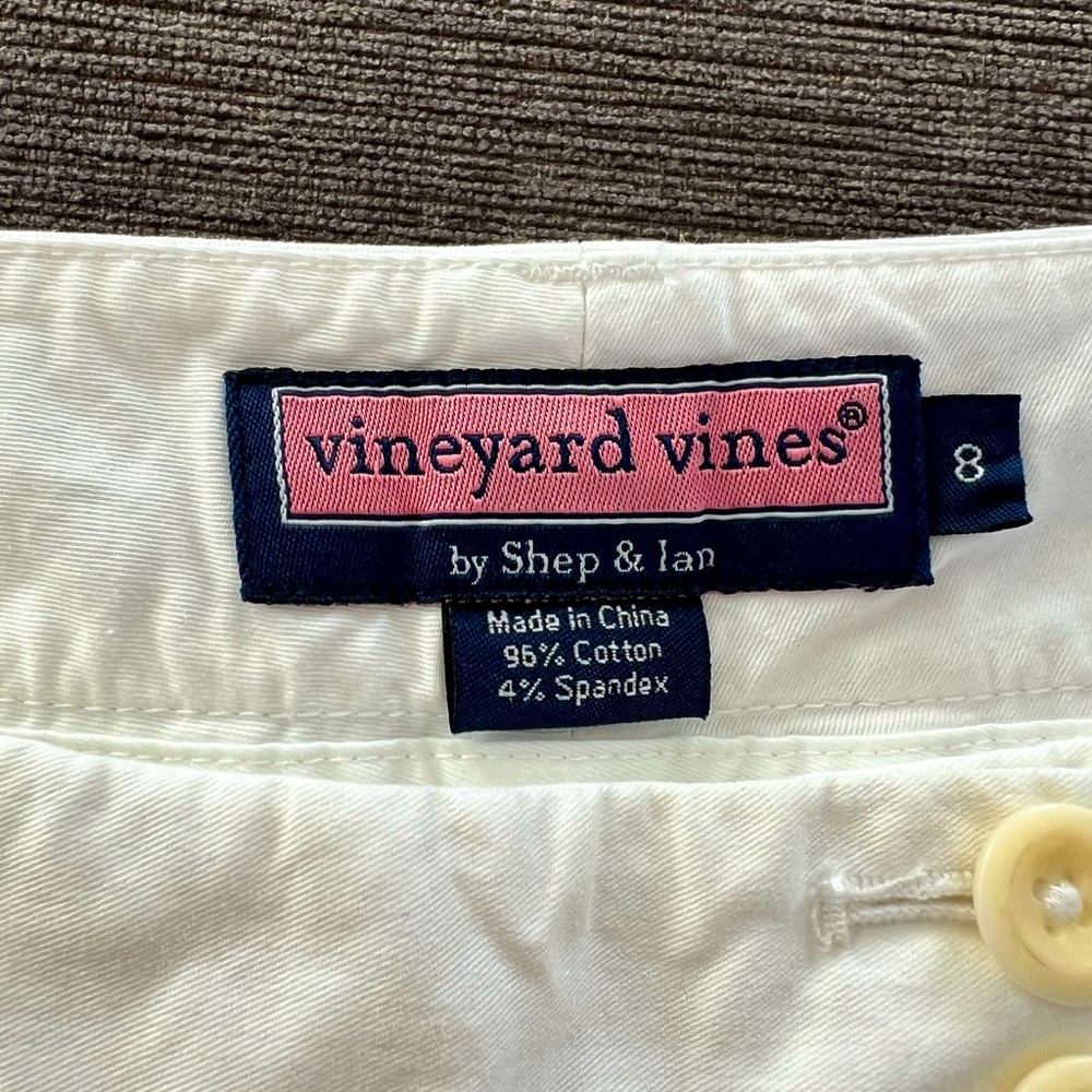 Vineyard Vines Dayboat Bermuda Shorts White Sz 8 - Picture 6 of 8